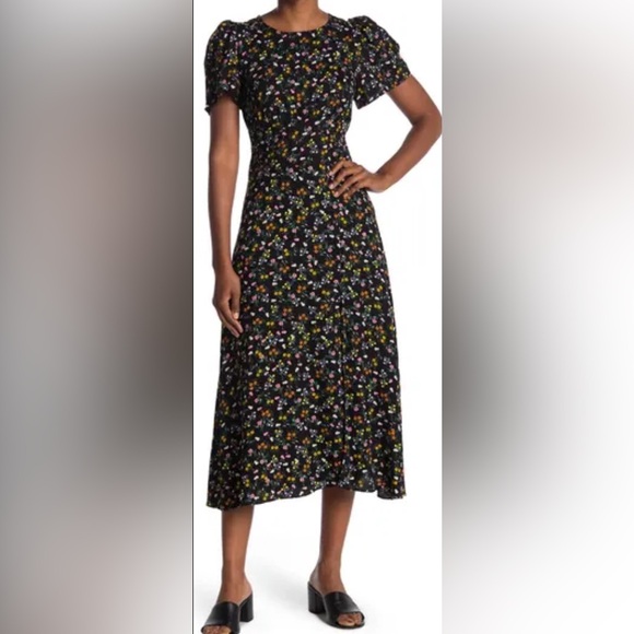 AFRM Open Back Short Sleeve Dress - Size Small - Picture 1 of 9